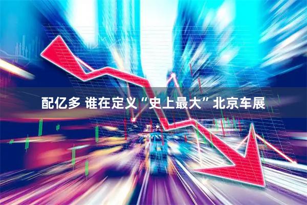 配亿多 谁在定义“史上最大”北京车展